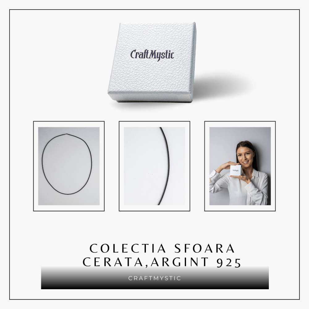 Lant din Sfoara Cerata cu Inchidere din Argint 925 pentru Pandantive [8]