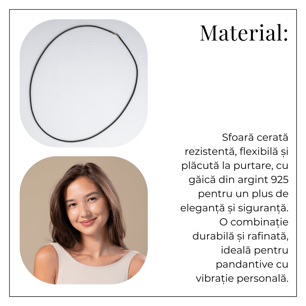 Lant din Sfoara Cerata cu Inchidere din Argint 925 pentru Pandantive [6]