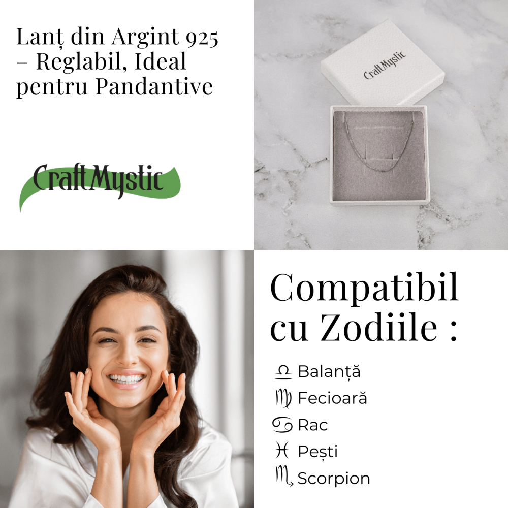 Lant din Argint 925 Reglabil – Eleganta Subtila si Versatilitate pentru Pandantive [4]