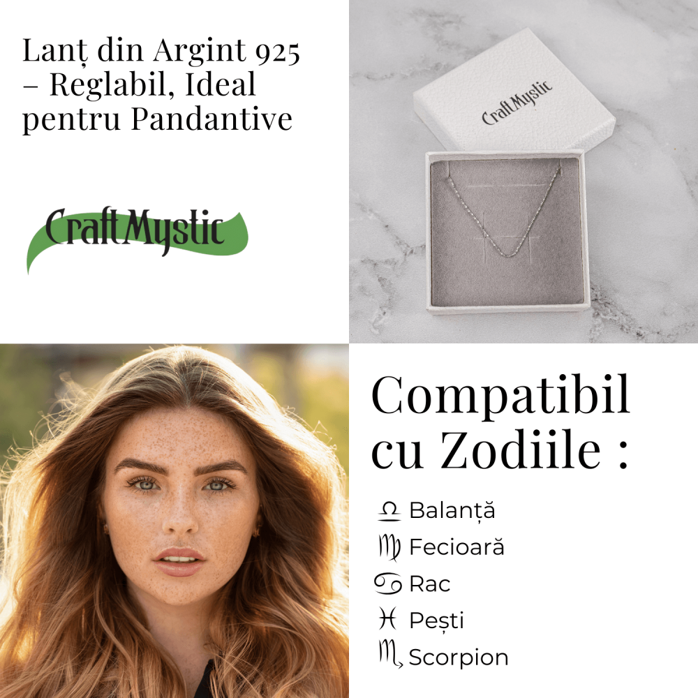 Lant Argint 925 Subtire Stralucitor – Reglabil, Elegant si Versatil [4]