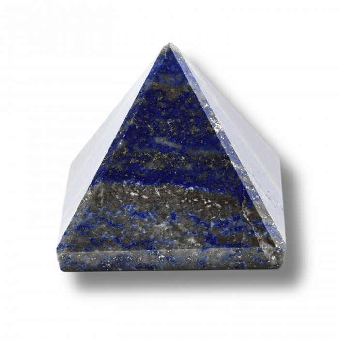 Piramida Sculptata Manual 60mm din Piatra Lapis Lazuli Naturala [8]