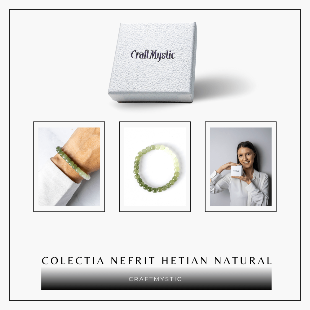 Bratara Degradeu din Nefrit Hetian Natural – Vitalitate si Echilibru [8]