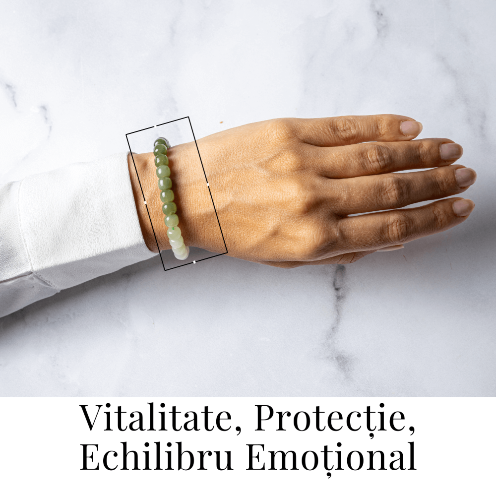 Bratara Degradeu din Nefrit Hetian Natural – Vitalitate si Echilibru [2]