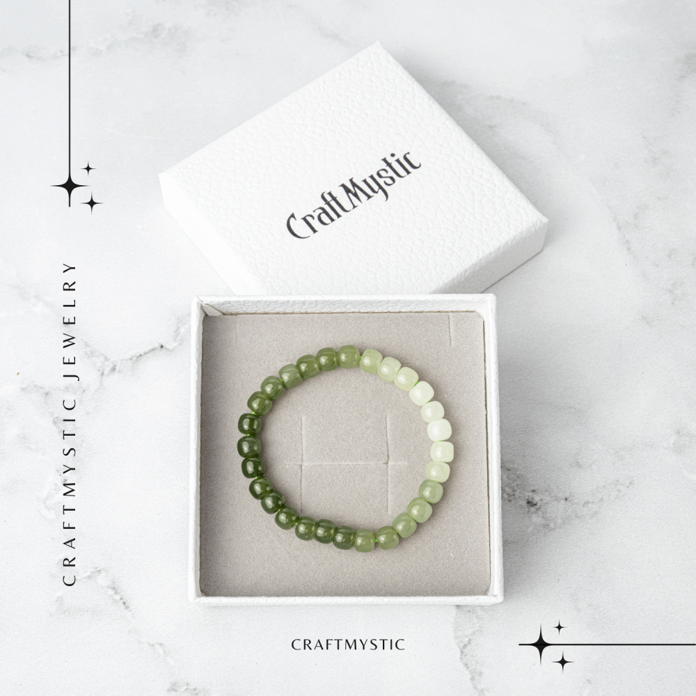 Bratara Degradeu din Nefrit Hetian Natural – Vitalitate si Echilibru [7]