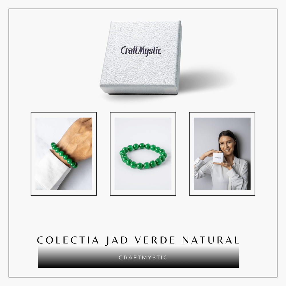 Echilibru si Vitalitate – Bratara cu Jad Verde Natural [8]