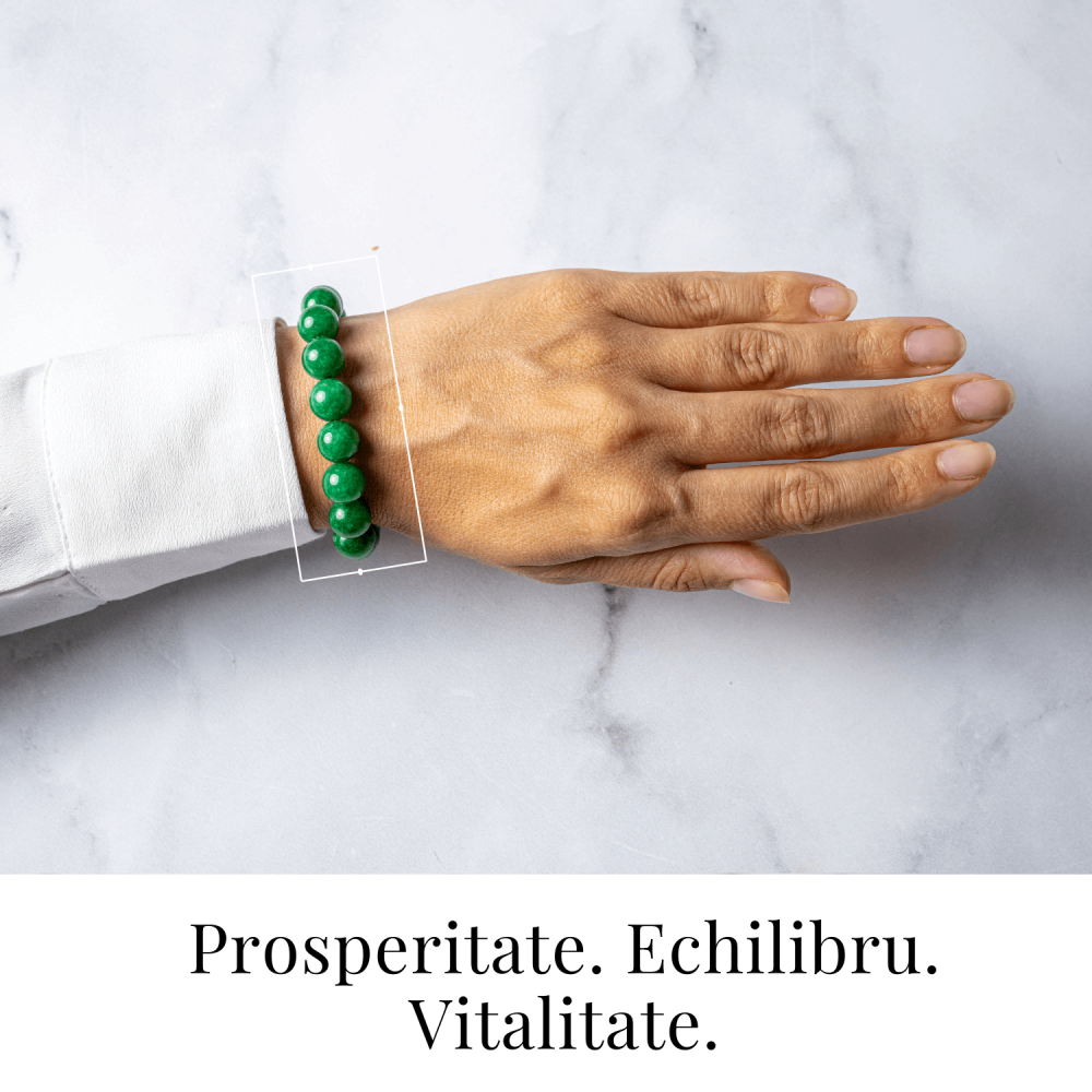 Echilibru si Vitalitate – Bratara cu Jad Verde Natural [2]
