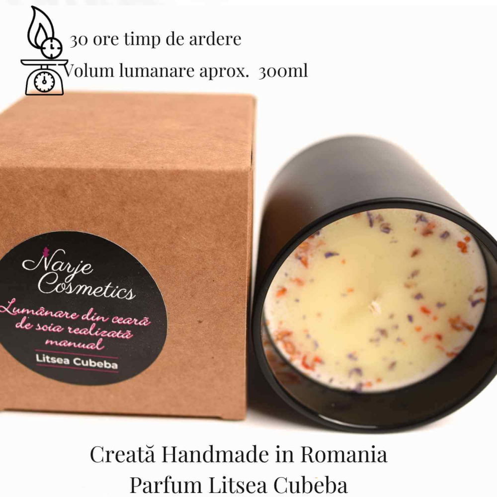 Lumanare cu ulei esential de litsea cubeba – Relaxare si revitalizare naturala [3]