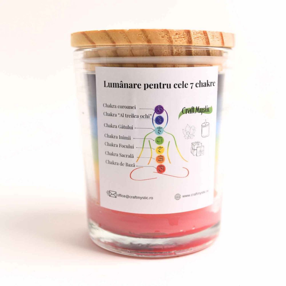 Lumanare din soia naturala cu 7 arome pentru echilibrarea chakrelor [5]