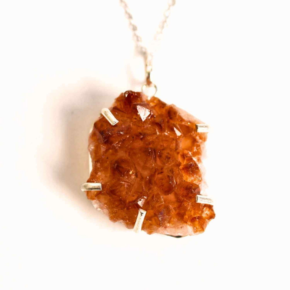 Energie si Abundenta Zilnica – Colier Argint 925 cu Citrin Cluster [1]