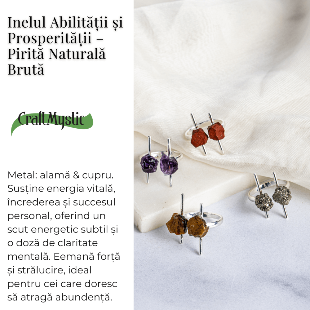 Inelul abilitatii si prosperitatii – Pirita naturala bruta [4]