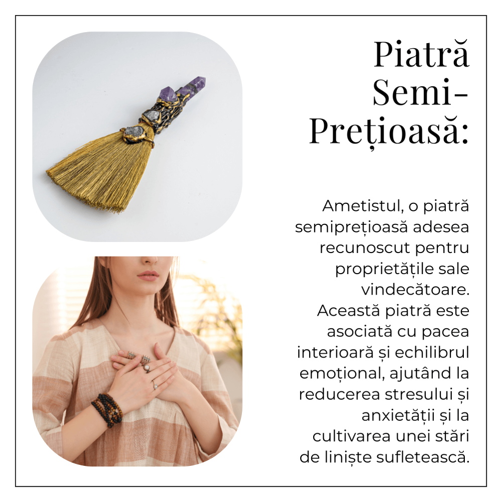 Maturica pentru curatare energetica – Varf Ametist natural [6]