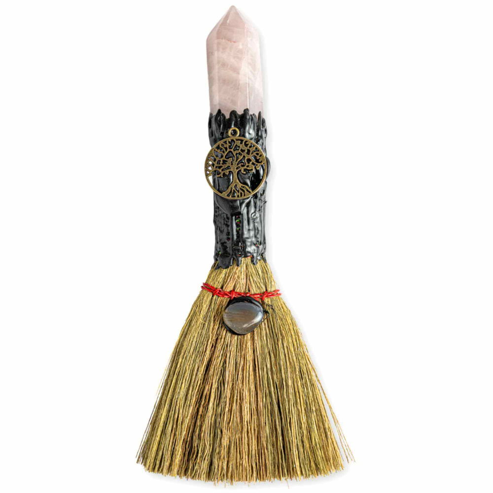 Maturica pentru curatare energetica – Varf Cuart Roz natural [1]