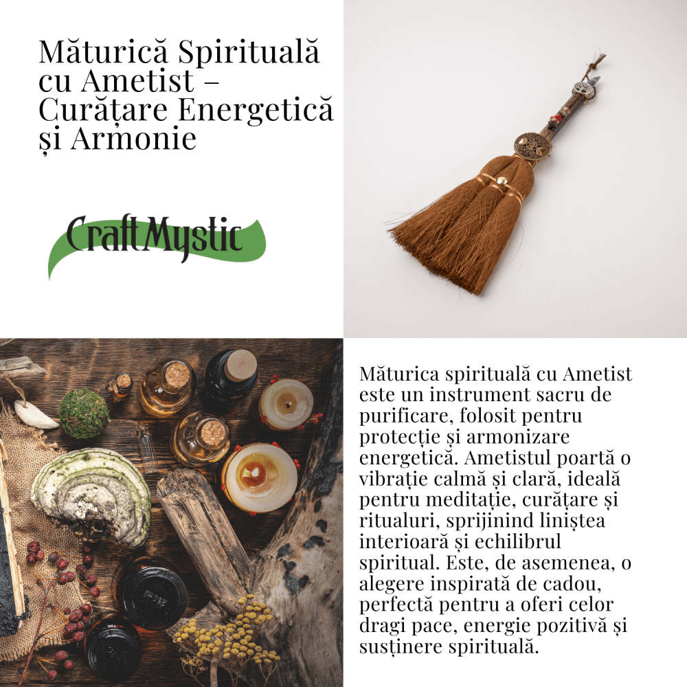 Maturica Energetica cu Ametist si Set Chakre – Purificare, Protectie si Armonie Sacra [5]