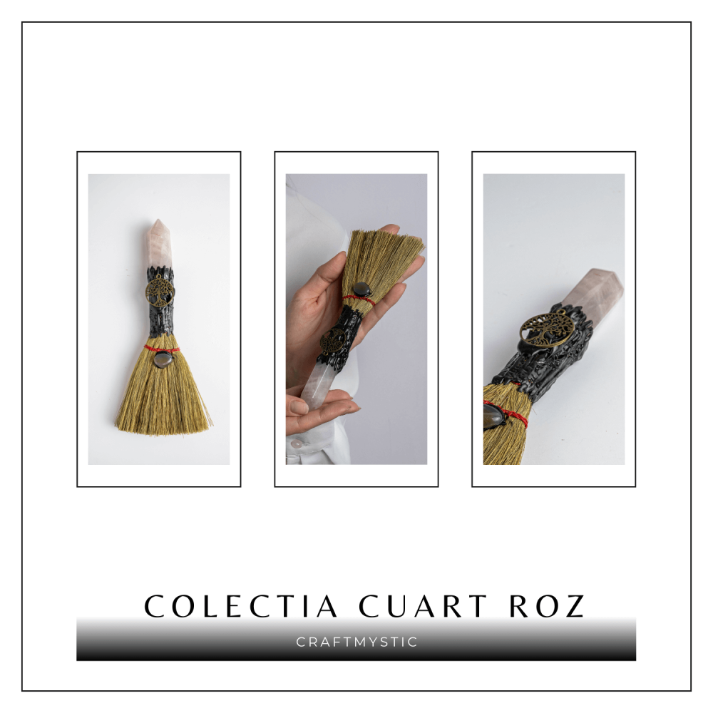 Maturica pentru curatare energetica – Varf Cuart Roz natural [8]