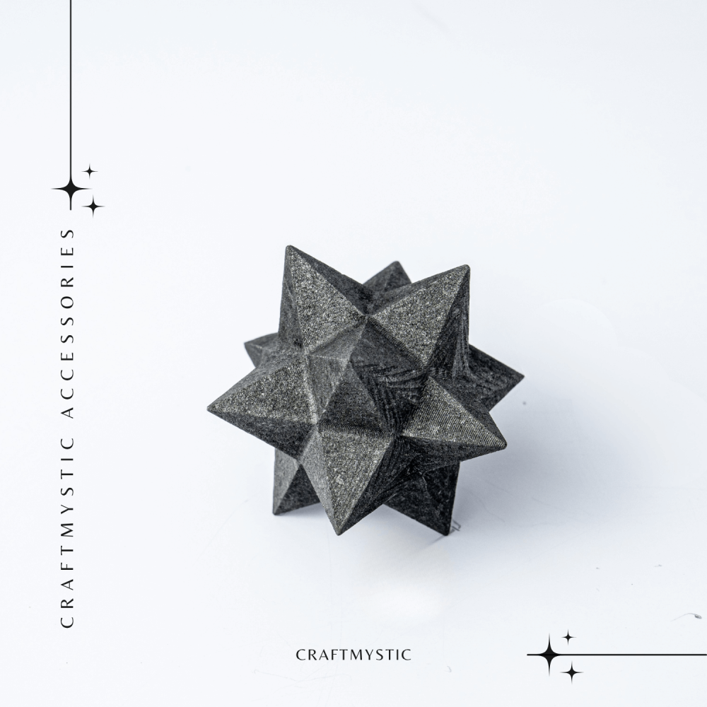 Merkaba din Shungit Natural 5.5 cm – Stea Sacra de Protectie, Purificare si Armonie Energetica [7]