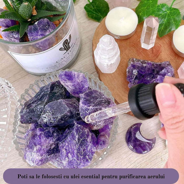 Pietre Brute Naturale Ametist - Putere si Protectie, Dimensiuni 6-8 cm [3]