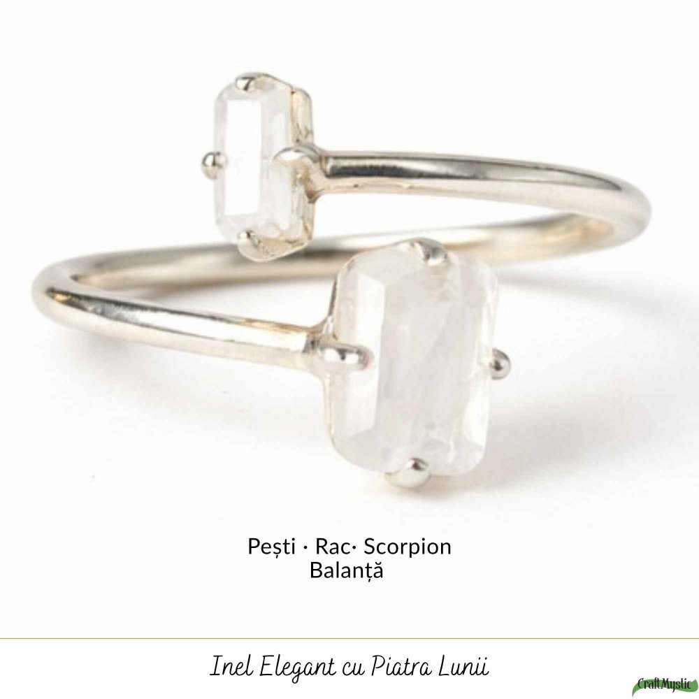 Inel argint 925 cu piatra lunii dubla dreptunghiulara – intuitie si echilibru [5]