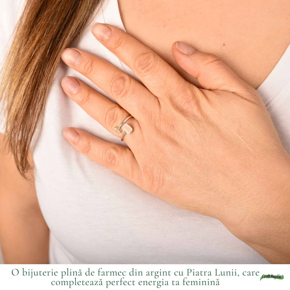 Inel argint 925 cu piatra lunii dubla dreptunghiulara – intuitie si echilibru [2]