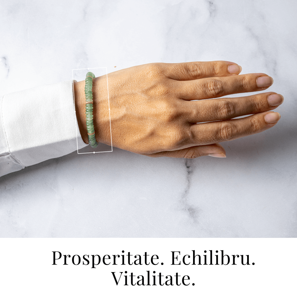 Noroc si Abundenta – Bratara din Aventurin Verde Natural [2]