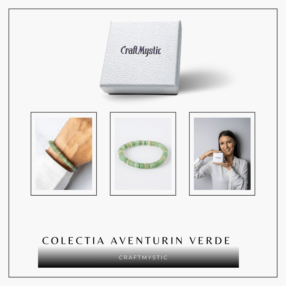 Noroc si Abundenta – Bratara din Aventurin Verde Natural [7]