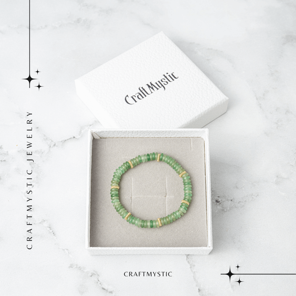 Noroc si Abundenta – Bratara din Aventurin Verde Natural [8]