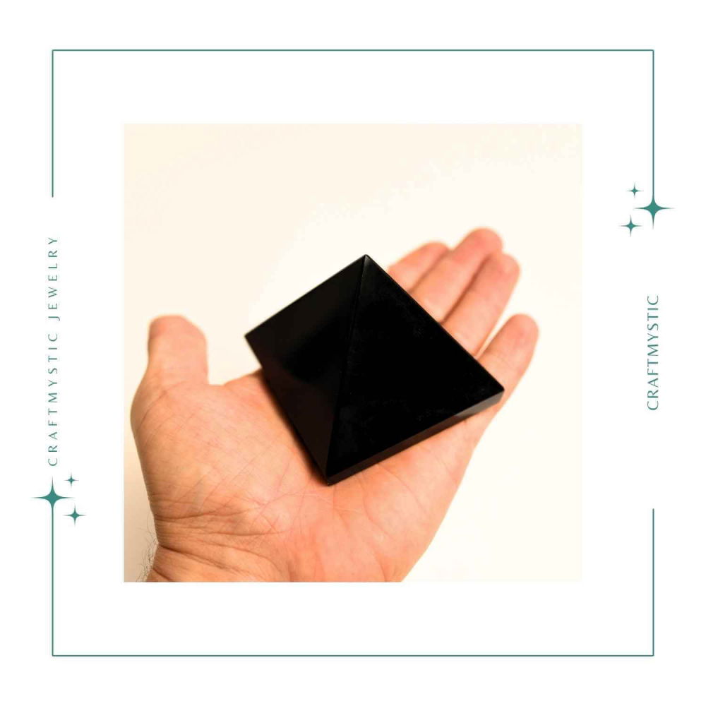 Piramida din Obsidian Negru pentru Protectie si Claritate Energetica [7]