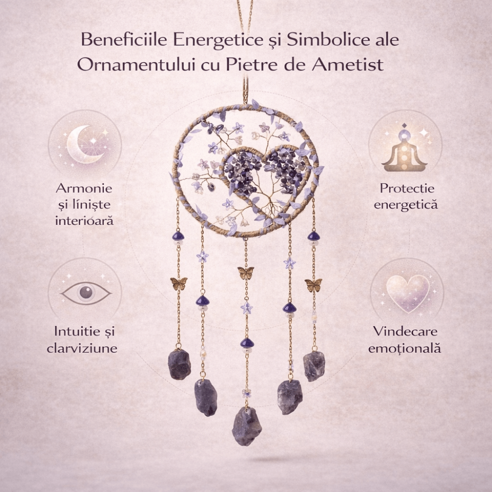 Dreamcatcher cu Ametist pentru liniste si echilibru interior [6]