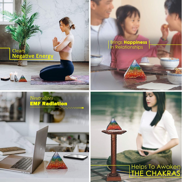 Piramida Orgonica cu 7 chakre - Generator de energie pozitiva, meditatie si echilibru spiritual [6]