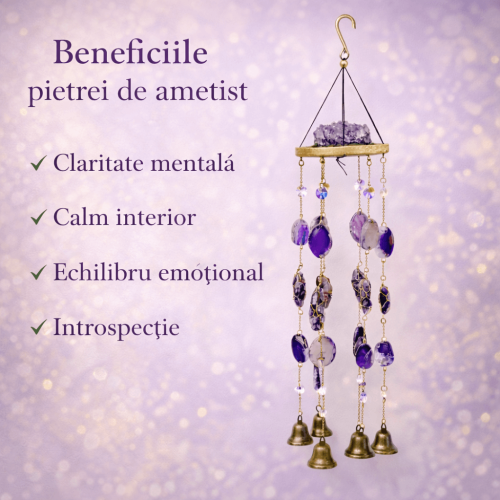 Ornament decorativ cu Ametist – un echilibru vizual care invita la liniste si reflectie [3]
