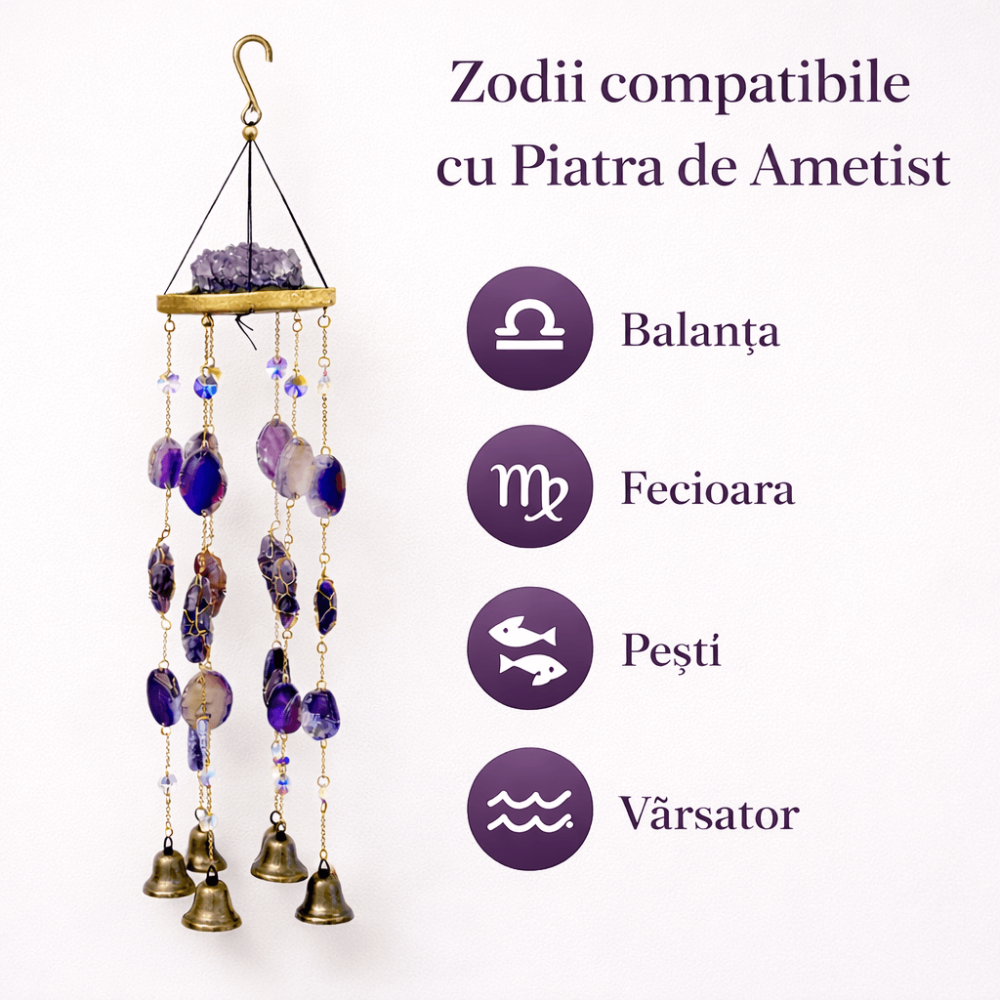Ornament decorativ cu Ametist – un echilibru vizual care invita la liniste si reflectie [5]