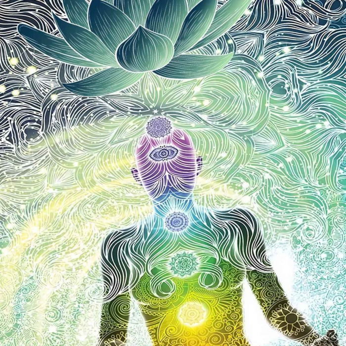 Ornament perete tip covor cu sapte chakre pentru yoga, spiritualitate si meditatie [3]