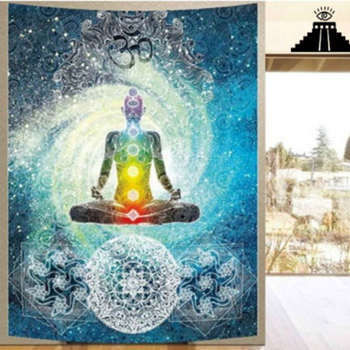 Ornament perete tip covor cu sapte chakre pentru yoga, spiritualitate si meditatie [5]