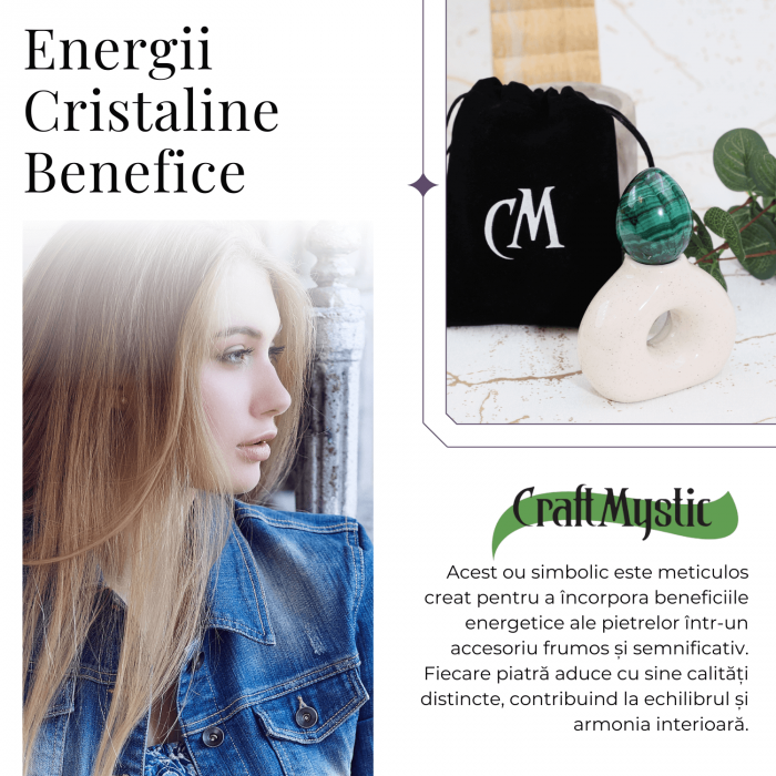 Ou din malachit natural 4-5 cm 100-150 grame - Elixirul Transformarii Spirituale [6]