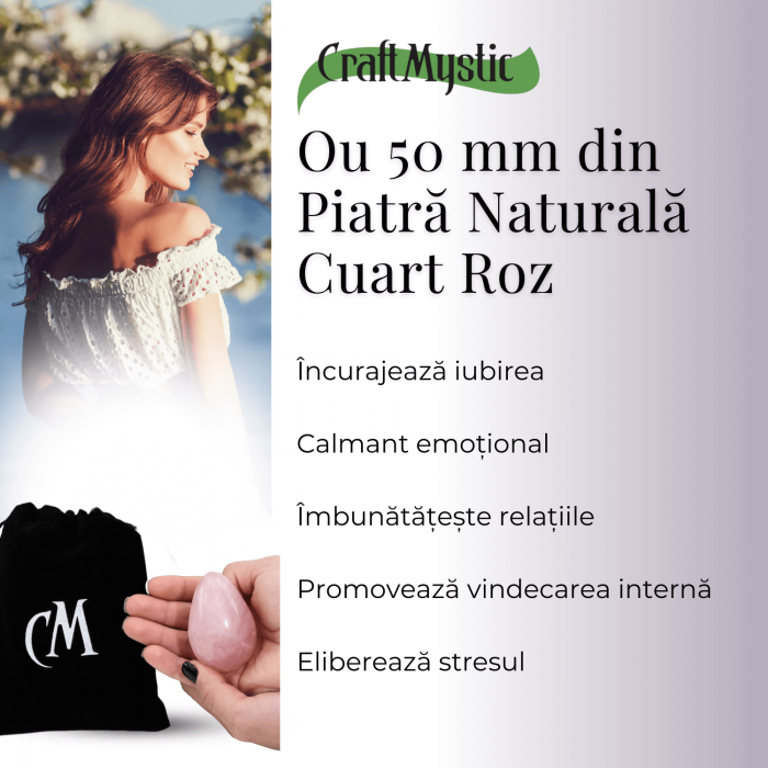 Ou din Cuart Roz Natural - Pacea si Armonia in Palma Ta [4]