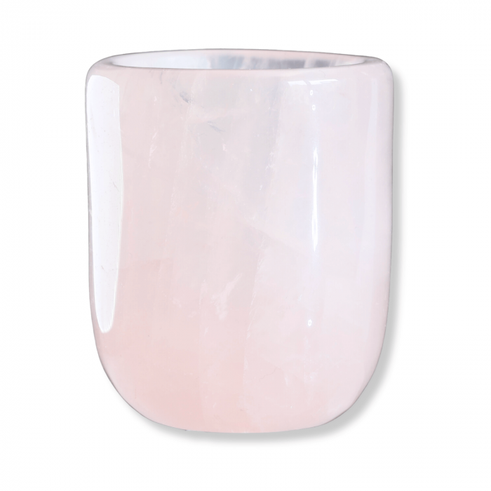 Pahar din Cuart Roz Natural, Sculptat Manual, 75 mm - Armonizare si Relaxare [7]