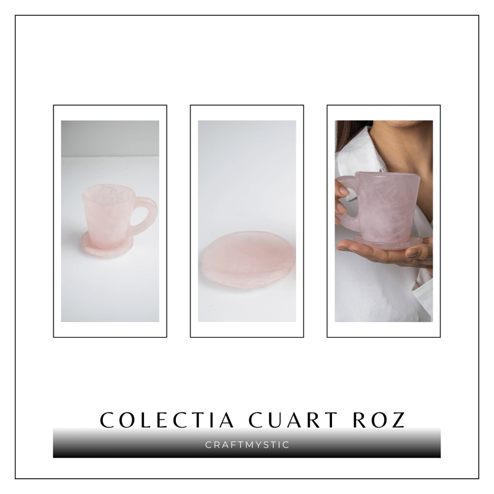 Pocalul Iubirii – Cana din Cuart Roz si Suport din Cristal [6]