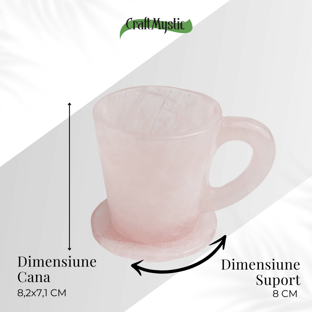 Pocalul Iubirii – Cana din Cuart Roz si Suport din Cristal [4]
