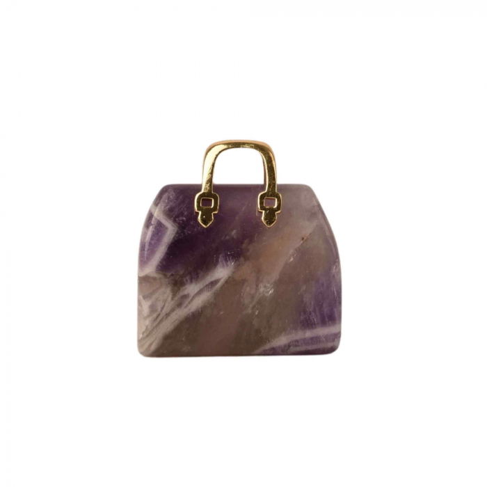 Pandantive 2.5 cm din piatra naturala, in forma de geanta - Accesorii din piatra pentru realizarea de bijuterii, cercei, colier [5]