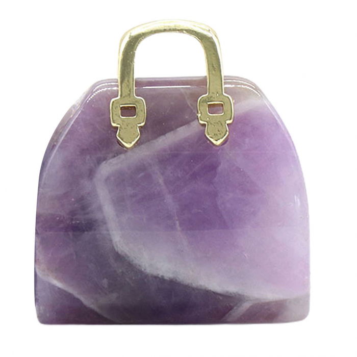 Pandantive 2.5 cm din piatra naturala, in forma de geanta - Accesorii din piatra pentru realizarea de bijuterii, cercei, colier [1]