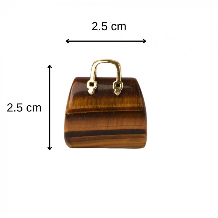 Pandantive 2.5 cm din piatra naturala, in forma de geanta - Accesorii din piatra pentru realizarea de bijuterii, cercei, colier [3]