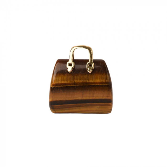 Pandantive 2.5 cm din piatra naturala, in forma de geanta - Accesorii din piatra pentru realizarea de bijuterii, cercei, colier [1]