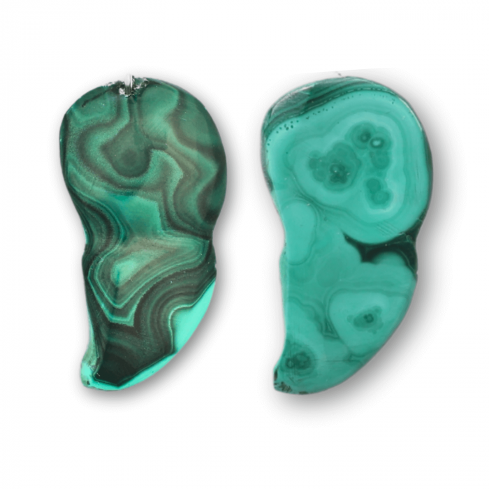 Pandantiv Unic 40-45 mm din Malachit Natural Forma Libera [8]