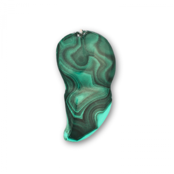 Pandantiv Unic 40-45 mm din Malachit Natural Forma Libera [1]