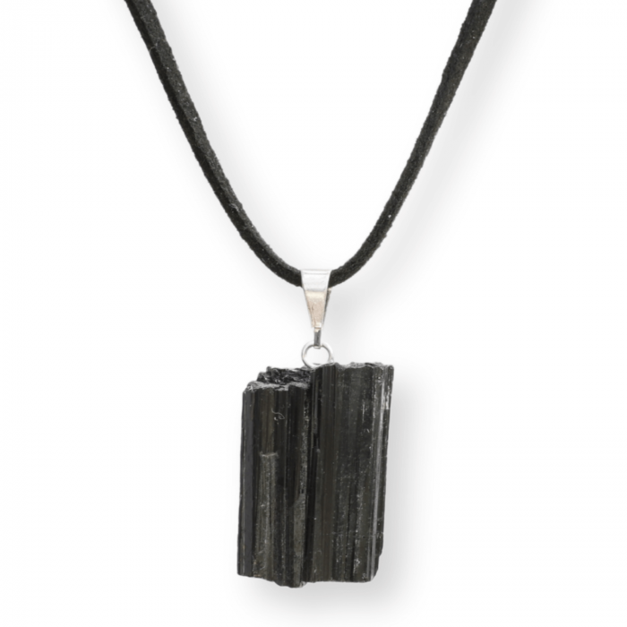 Colier Ajustabil cu Pandantiv din Turmalina Neagra Naturala 25-30mm [1]