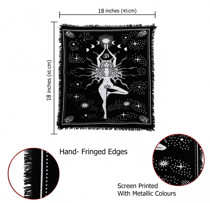 Panza Sacra pentru altar magic - Design 5 Moon Phases - Vrajitorie Tarot Wiccani Spiritualitate - Copie - Copie - Copie [2]