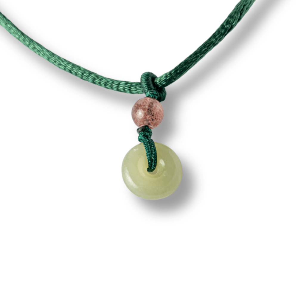 Echilibru si Protectie – Colier cu Nefrit Hetian (Jad Hetian) Natural [9]