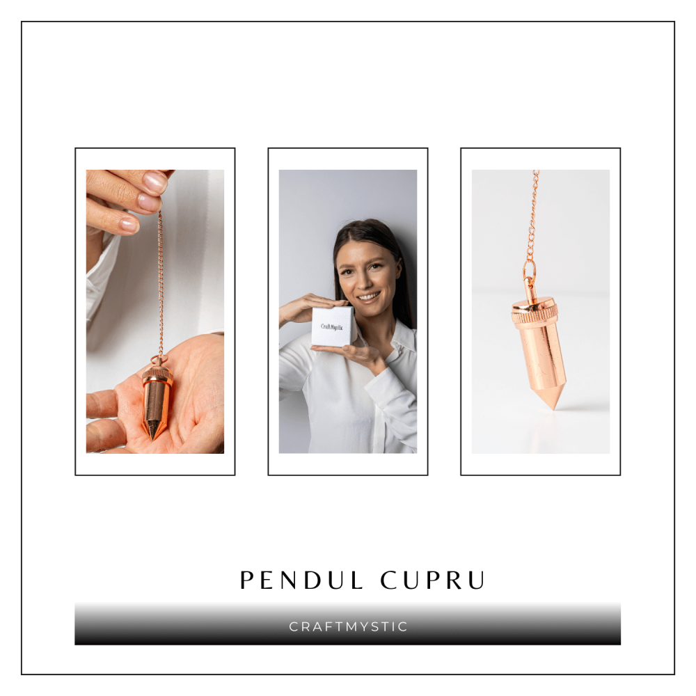 Pendul Cupru Hexagonal cu Filet – Protectie si Claritate Energetica [8]