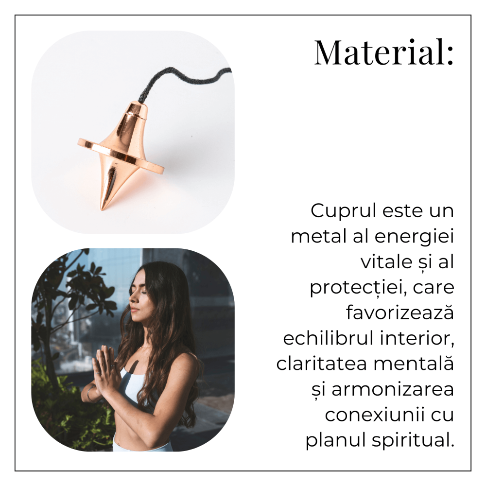 Pendul Cupru pentru Energie si Claritate Spirituala [6]