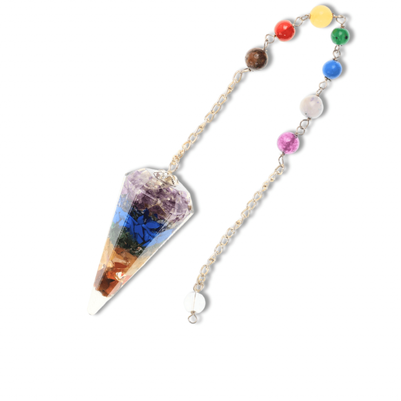 Pendul Orgonic cu 7 Margele Chakre pentru Vindecare Energetica [7]