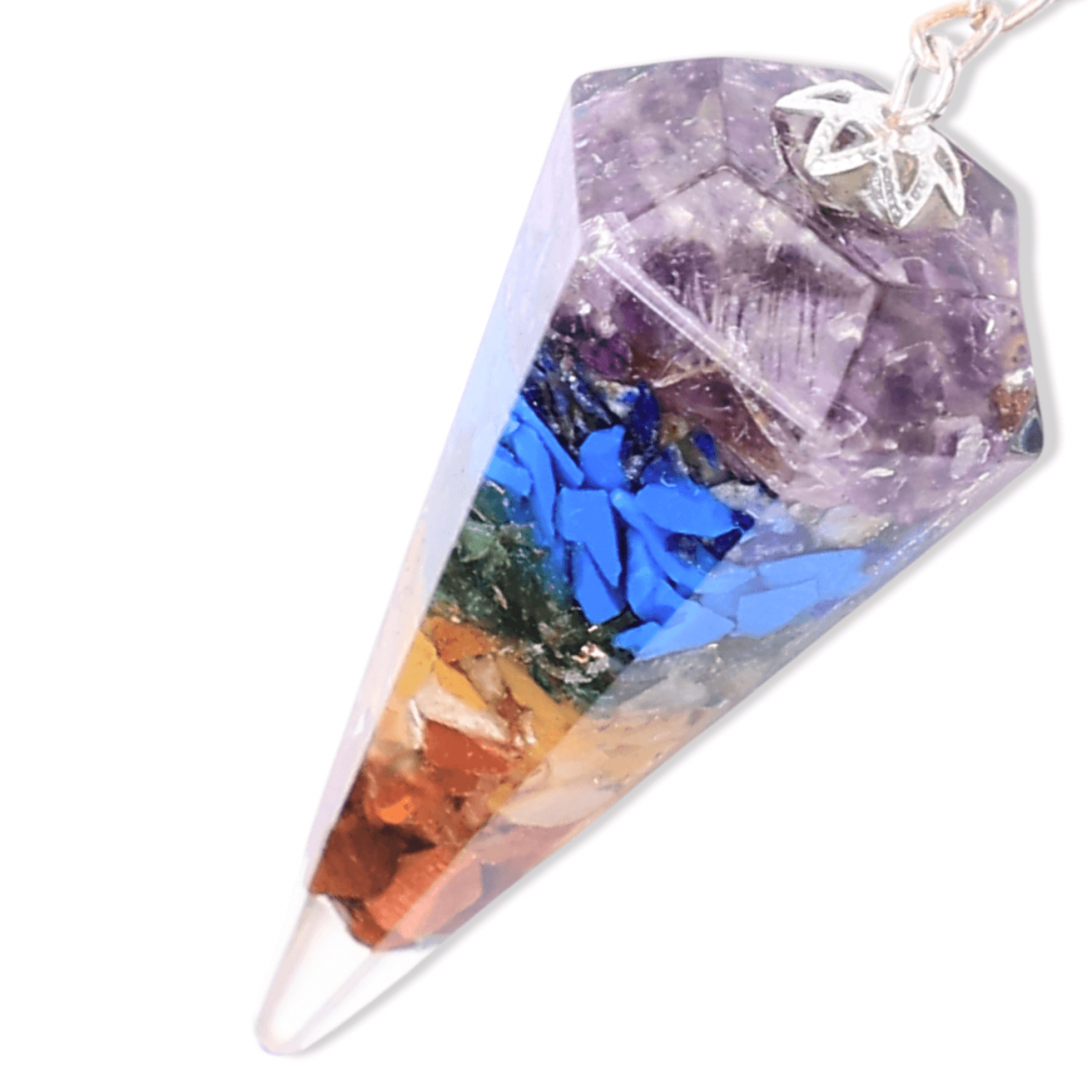 Pendul Orgonic cu 7 Margele Chakre pentru Vindecare Energetica [2]